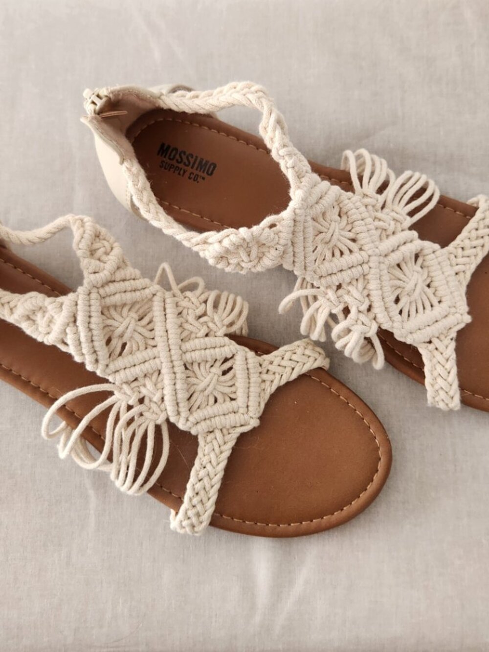 NWOT Mossimo Supply Co crocheted sandles, size 8 - Picture 2 of 7